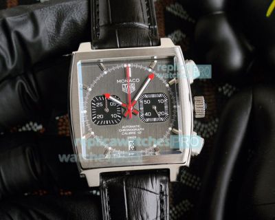 Tag Heuer Monaco Replica Chronograph Watch Gray Dial 39mm